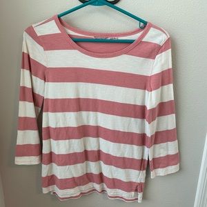 Juicy Couture - Pink & Cream Striped 3/4 Sleeve w/elbow details - SZ M - EUC